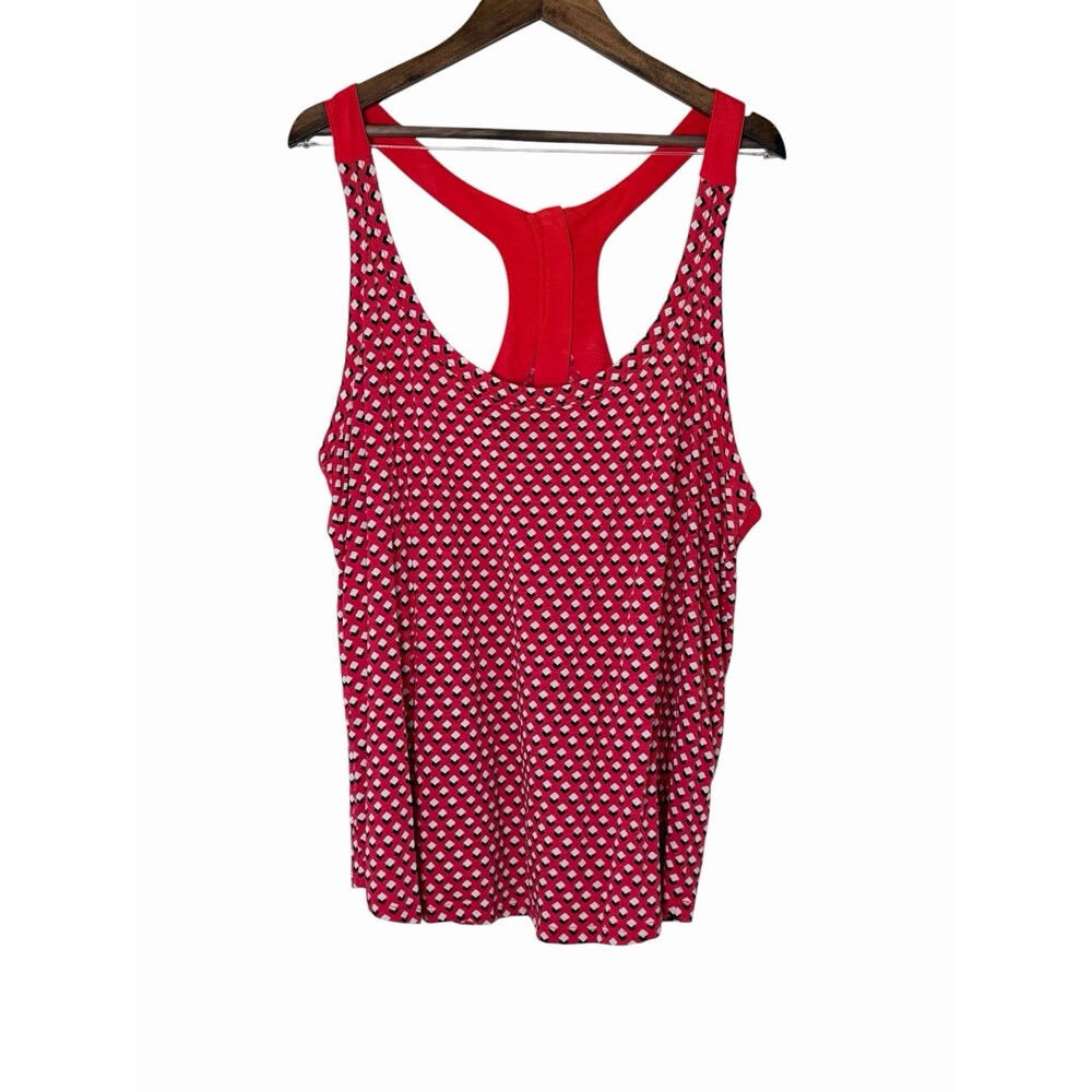 Banana Republic Geometric Print Racerback Tank XL Womens